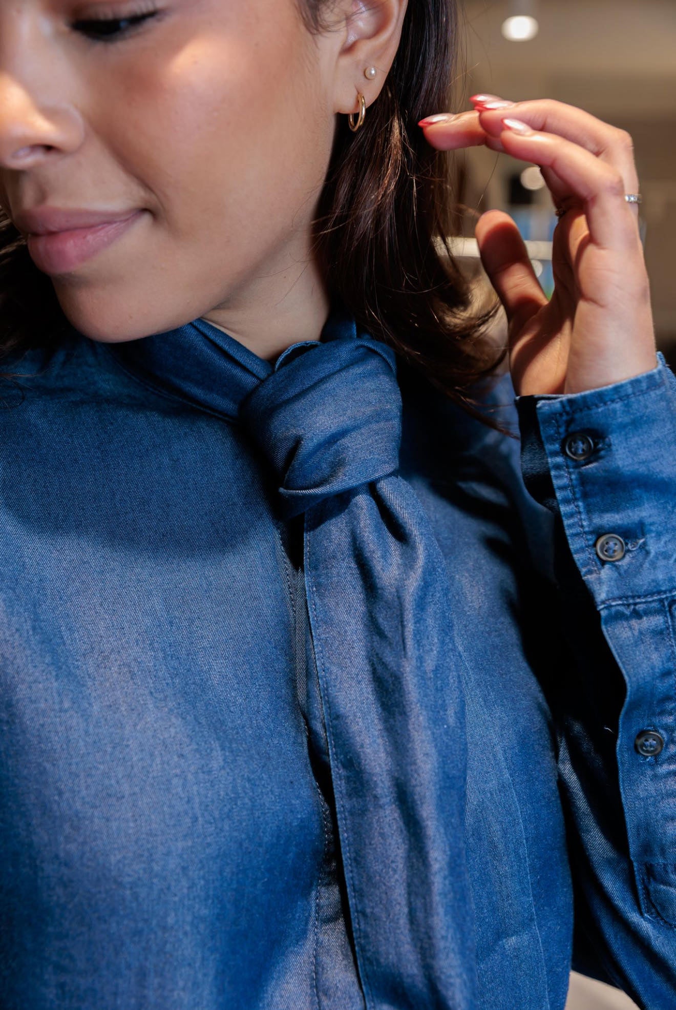 Janna Skjorte - Blå/ Dark Blue